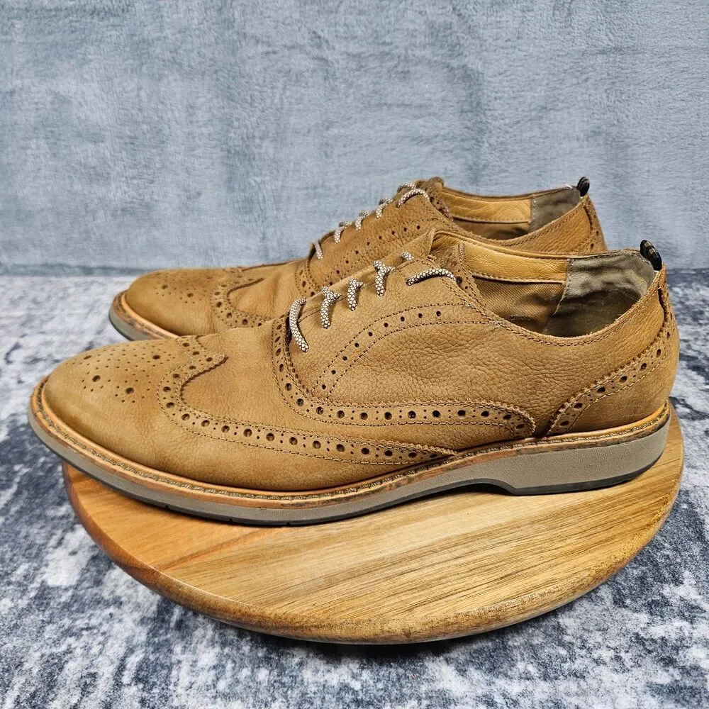 Cole Haan Morris Grand.Os Wingtip Oxford Brown Leather Dress Shoes Men’s 10 M